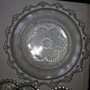 One Vintage A. Masserini Barocco Italian Large Serving Glass Bowls (2-aval)